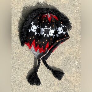 Mohawk Skull Winter Hat